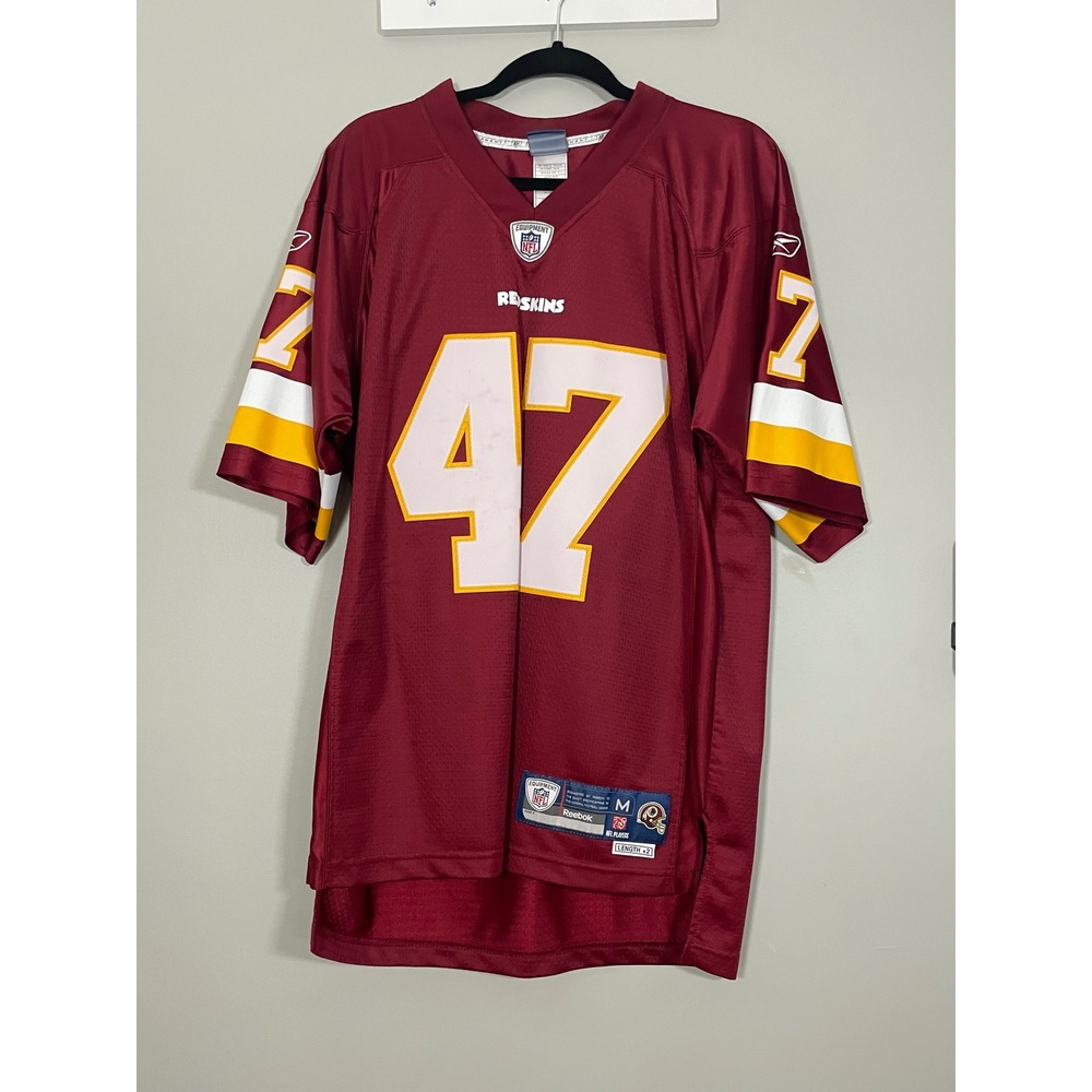 Reebok Chris Cooley Redskins Jersey Mens Medium Burgundy NFL 47 Onfield